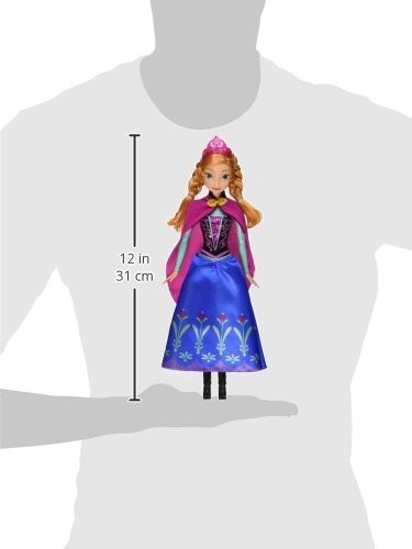 Disney Frozen - Bambola Anna Principessa Scintillante