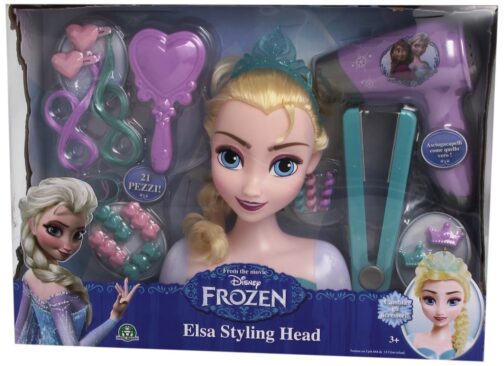 Frozen Testa per Acconciature di Elsa, con Accessori Capelli