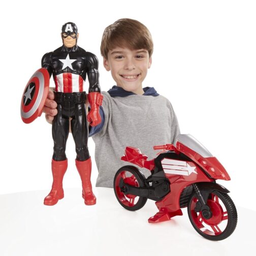 Avengers - Action Figure 30 Cm Con Veicolo