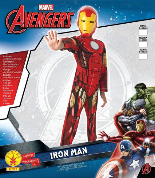 Costume bimbo Iron Man 3-L (7-8 anni)