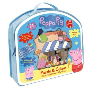 Puzzle 24 pezzi da colorare Peppa Pig