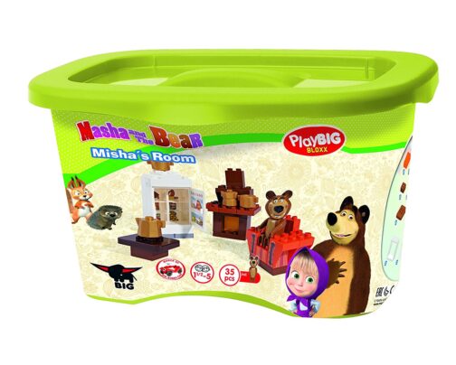 Playset mattoncini salotto di Orso Masha e Orso