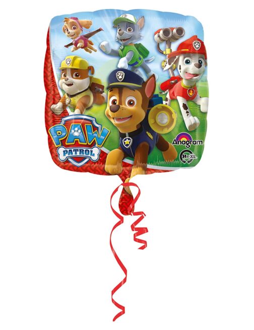 Palloncino mylar quadrato Paw Patrol