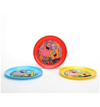 Set 3 piatti plastica Spongebob