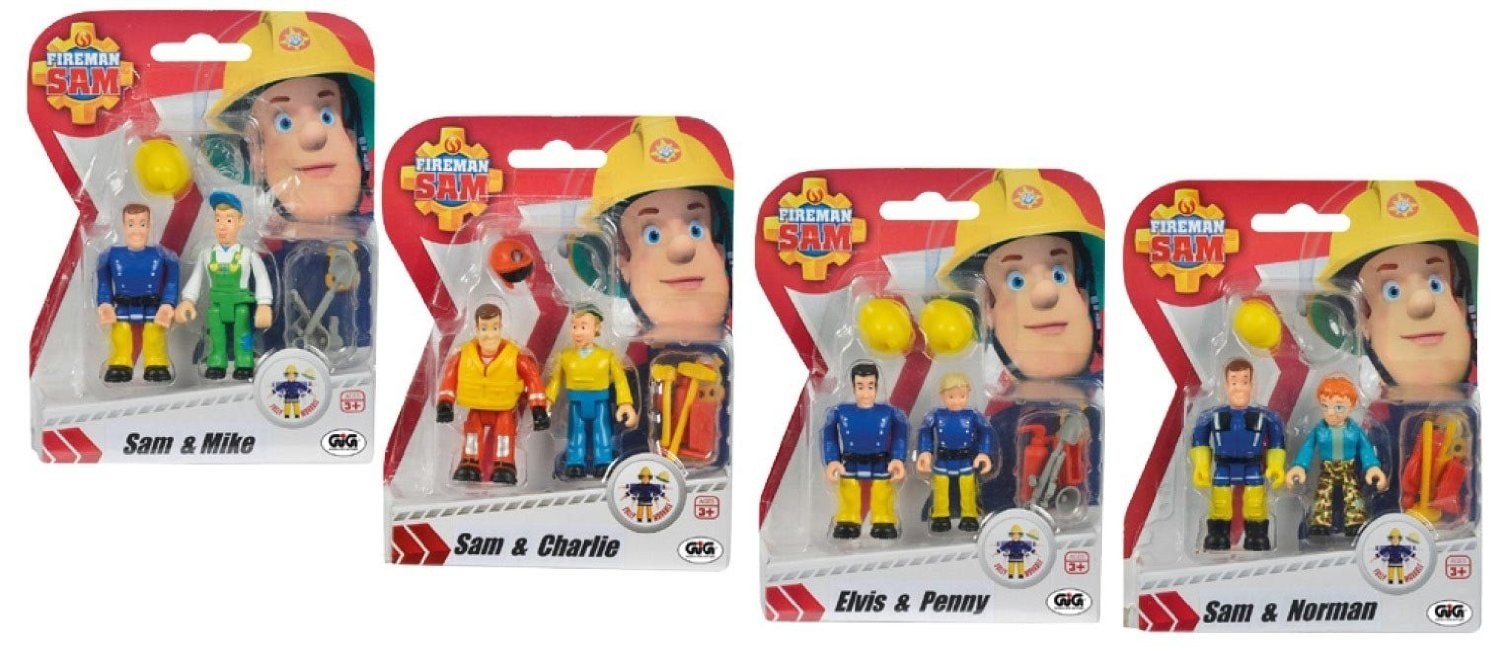 Sam Il Pompiere - Blister Coppia 2 Personaggi-Action Figures