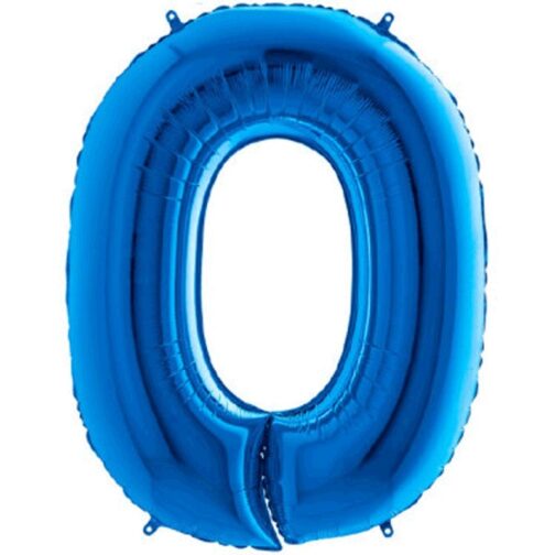 Palloncino ad elio Numero 40 CM blu