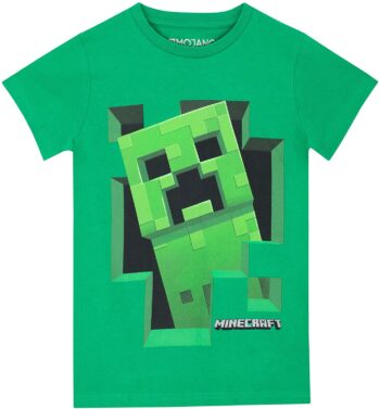 T-shirt bambino Minecraft Creeper