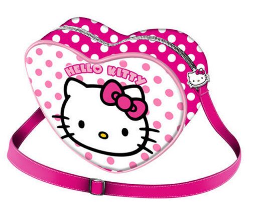 Borsa cuore Hello Kitty Pois