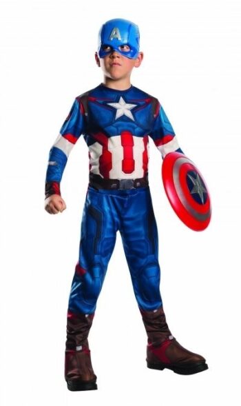 Costume Capitan America da bambino taglia 5-6 anni (M)