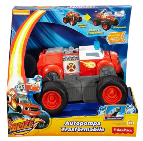 BLAZE - Fisher Price Auto dei Pompieri Trasformabile