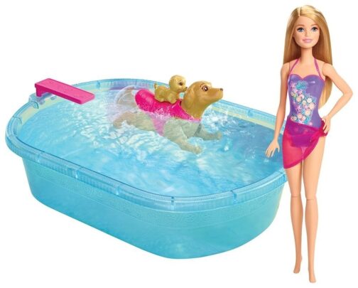 Barbie Nuota Coi Cuccioli