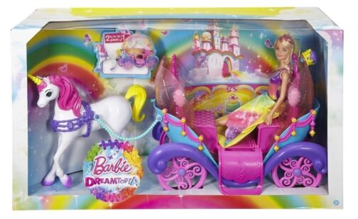 Barbie Principessa Arcobaleno e Carrozza