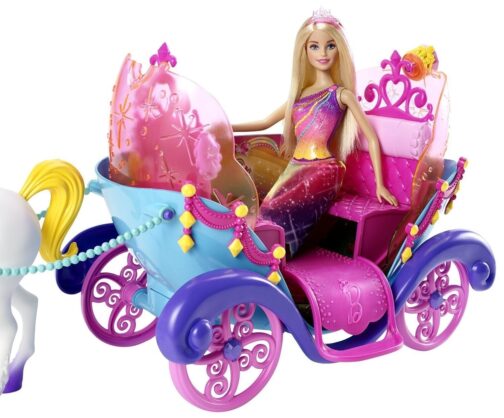 Barbie Principessa Arcobaleno e Carrozza