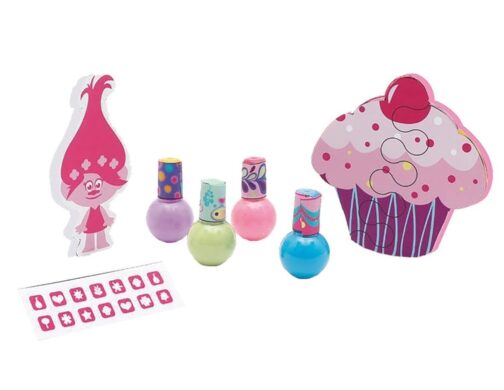 Trolls Set Manicure con Smalti e Limetta per le Unghie