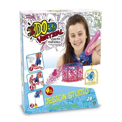 I Do 3D Gioco Vertical Design Studio, Set con 4 Penne 3D ed Accessori