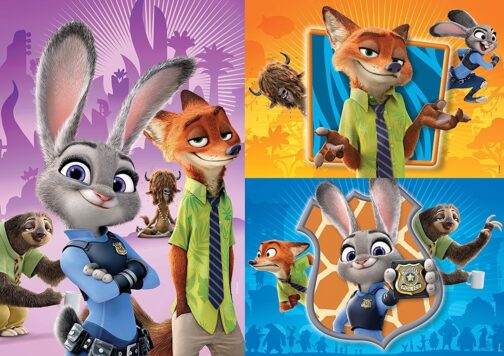 Puzzle Zootropolis 3x48 Pezzi