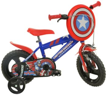 Bicicletta con rotelle Capitan America 12 pollici