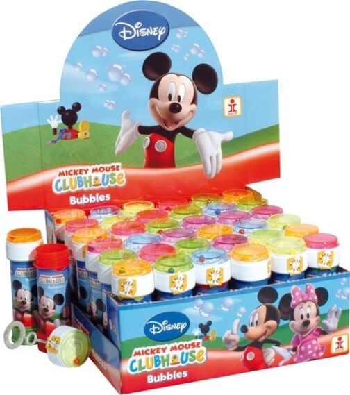 Espositore 36 flaconi di bolle di sapone Disney Topolino.