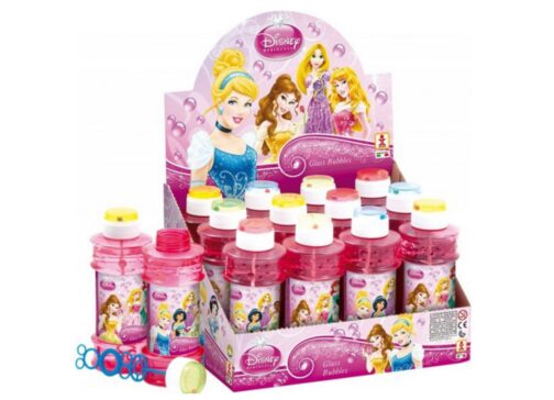 Espositore 12 flaconi di bolle di sapone delle Principesse Disney