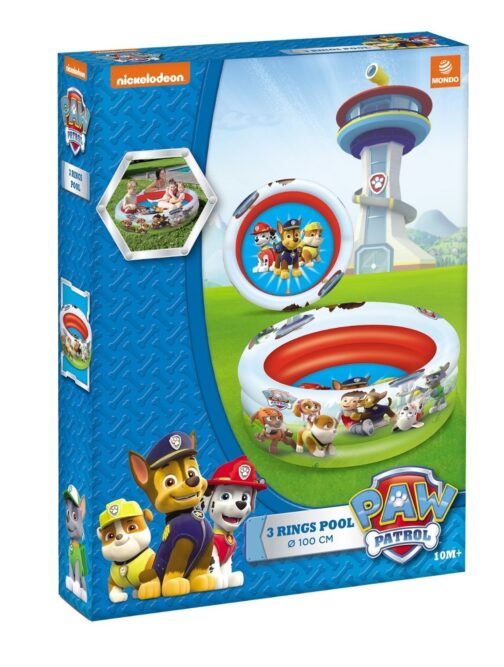 Piscina 3 anelli Paw Patrol 100 cm