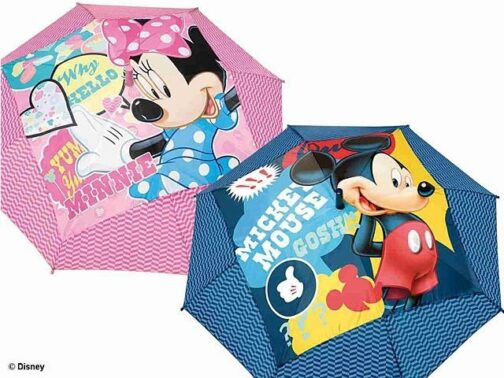 Ombrelli automatici Minnie e Topolino 45 cm.