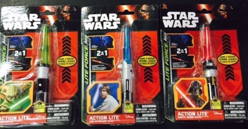 Portachiavi Star Wars spada laser luminosa