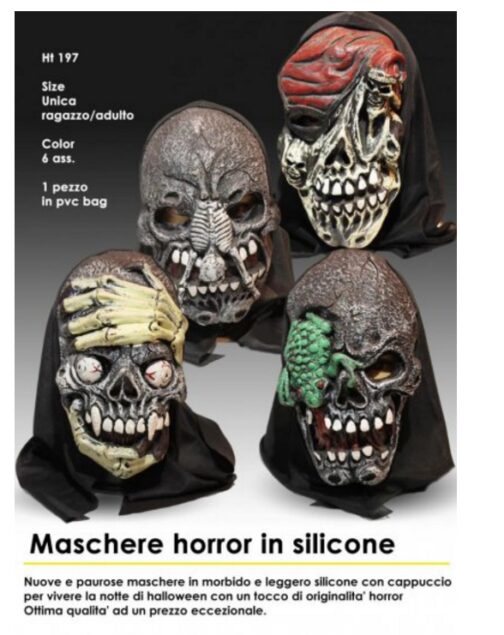 Maschera Horror In Silicone -Speciale Festa Halloween