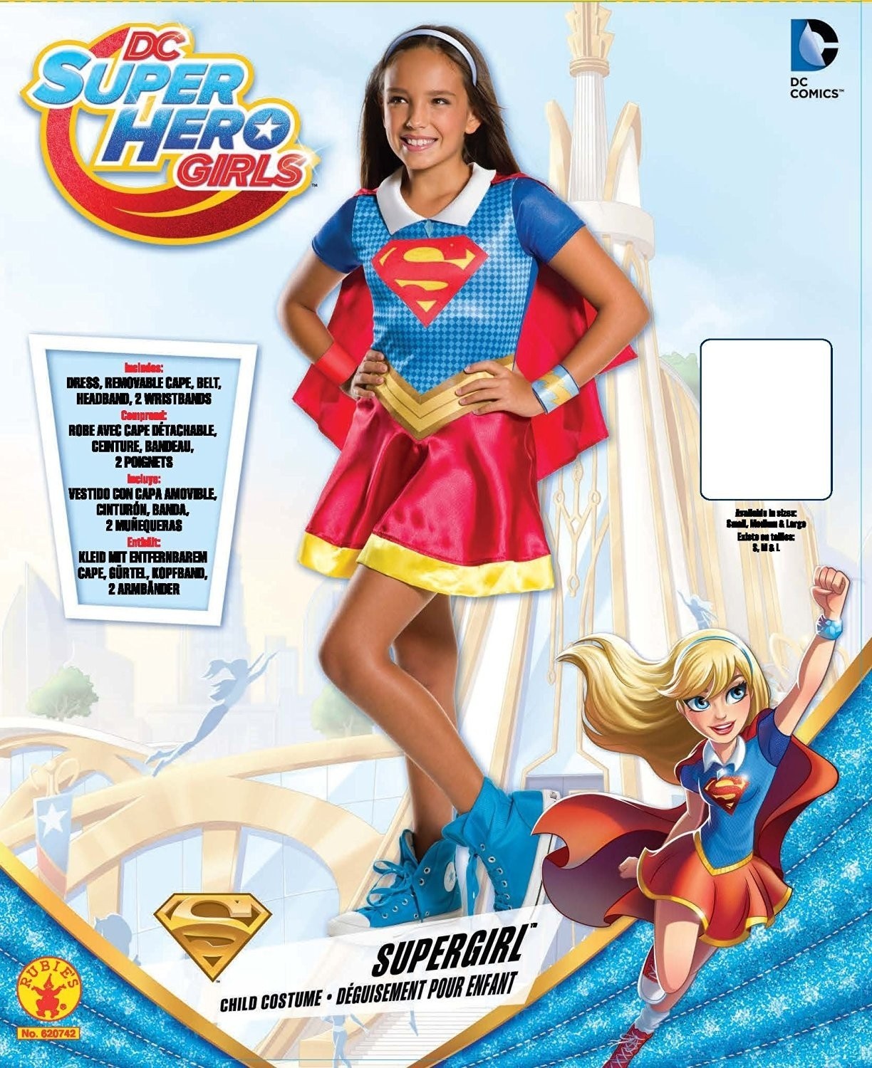 Costume Bimba Supergirl Taglia 7-8 Anni-Costumi Di Carnevale E Masc
