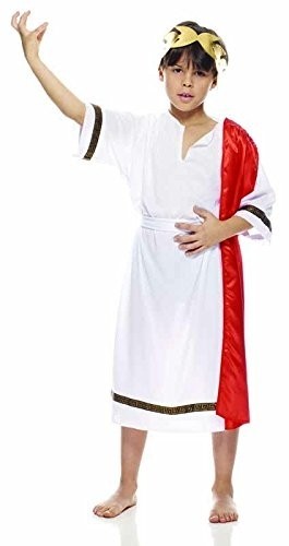 Costume da Imperatore Romano Per Bambini Taglia S