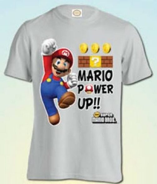 T-shirt mezza manica Super Mario "Power Up"