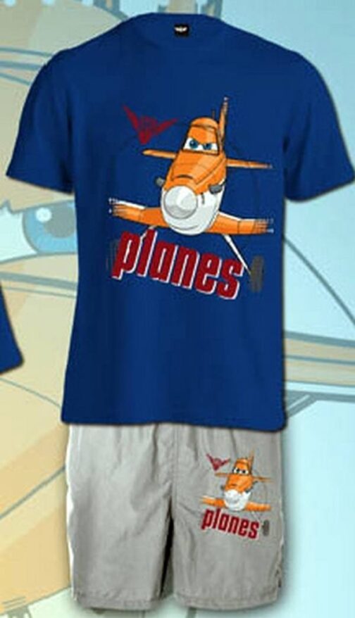 Completo T-Shirt e Bermuda Disney Planes