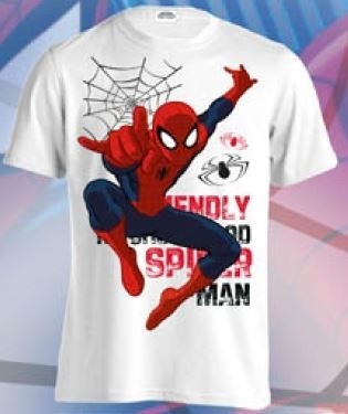 T-shirt mezza manica Spiderman