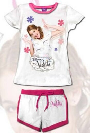 Completo maglietta e shorts Violetta Disney