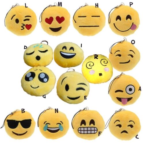 Portachiavi peluche Emoji 9 cm