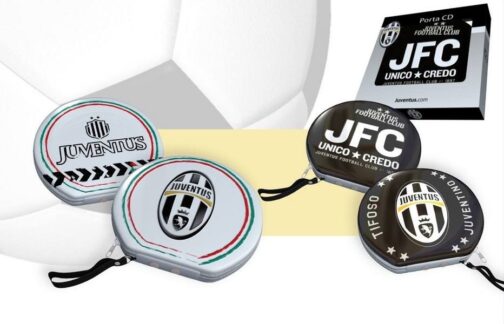 Porta CD/DVD in latta Juventus