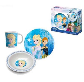Set tavola in ceramica Disney Frozen 3pz