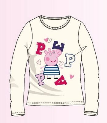 Maglia manica lunga Peppa Pig righine