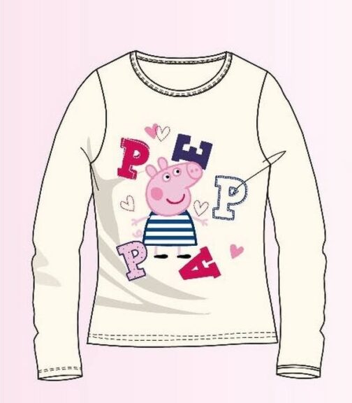 Maglia manica lunga Peppa Pig righine