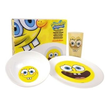 Set colazione plastica Spongebob 3pz