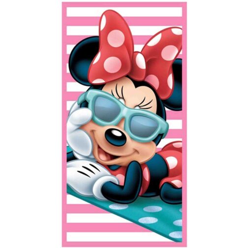 Asciugamano telo mare Disney Minnie "Stripes"