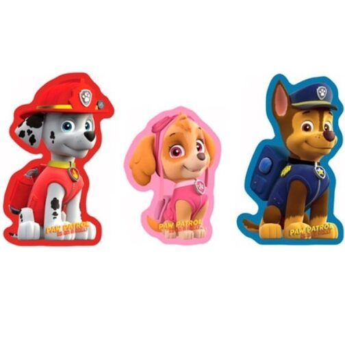 Cuscino sagomato Paw Patrol Chase, Marshall e Skye