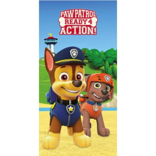 Paw Patrol - Asciugamano telo mare in microfibra Ready 4 Action