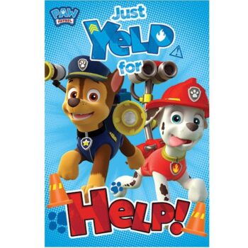 Plaid pile Paw Patrol "Just Yelp for Help"