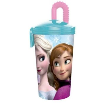 Bicchiere sport con cannuccia Disney Frozen