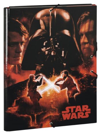 Set 2 Cartelline con elastico Star Wars Darth Vader