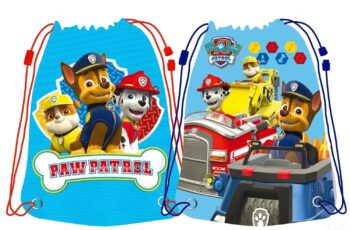 Sacca sport Paw Patrol azzurra