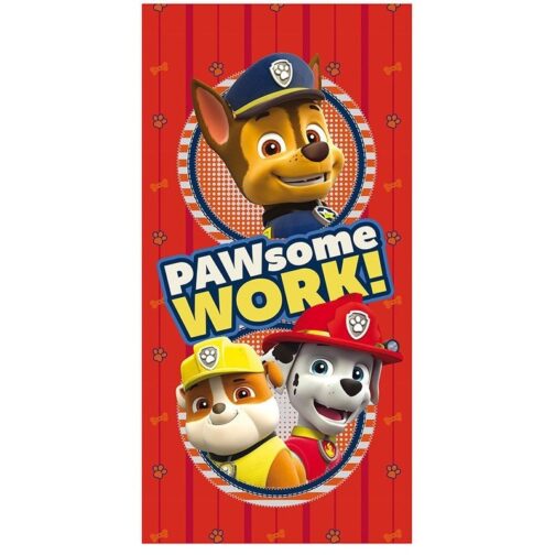 Paw Patrol - Asciugamano telo mare in microfibra Paw Some Work!