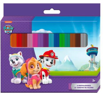 Set da 18 pennarelli Paw Patrol