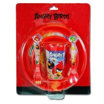 Set tavola 3 pezzi Angry Birds