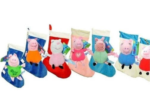 Calza con peluche personaggi Peppa Pig